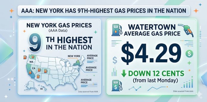 AAA: New York has 9th-highest gas prices in the nation | Newzjunky